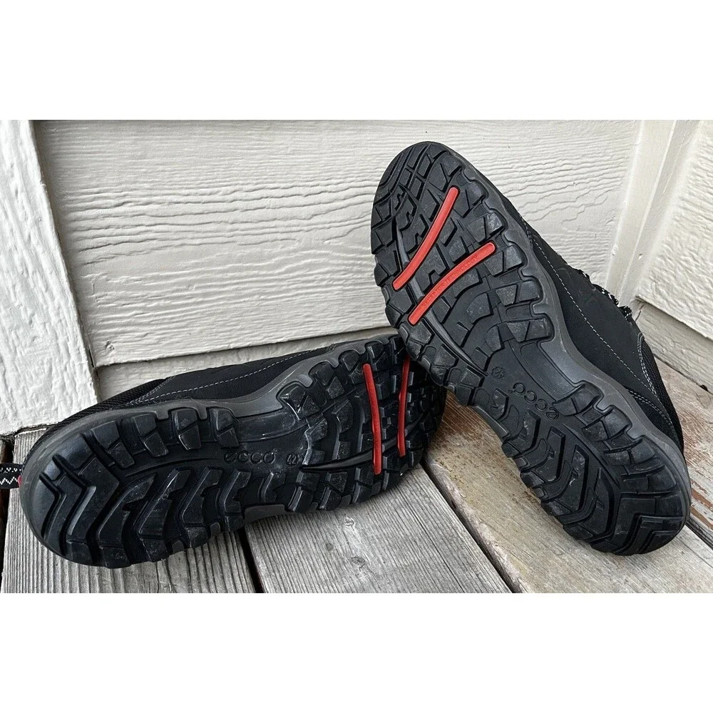 ECCO Ulterra Gore-Tex Low Men's 42 US 8-8.5 Outdoor Hiking Shoes - Black Leather